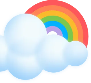 rainbow cloud l