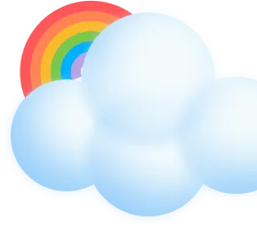 rainbow cloud